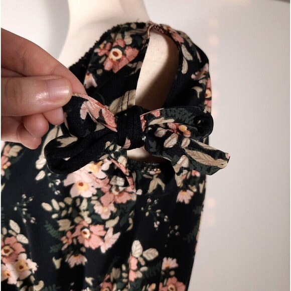 First Love On or Off Shoulder Floral Knit Peasant Top Size Medium / Large Ruffle - Picture 7 of 13